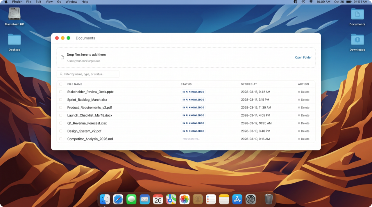 Ask across your files